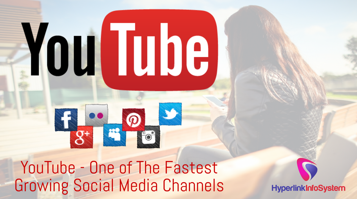 youtube one of the fastest growing social media channels survey by hyperlink infosystem