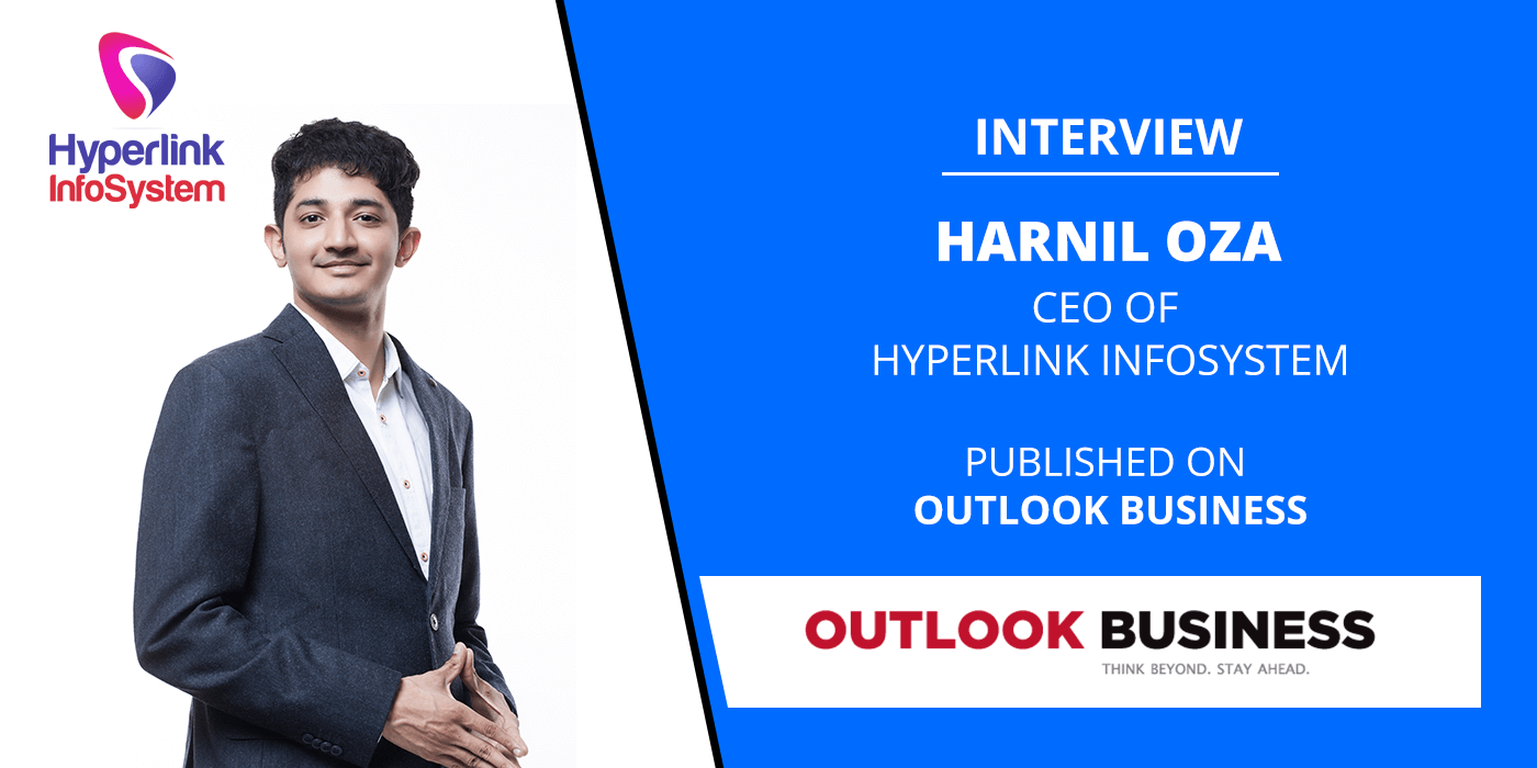 interview of harnil oza ceo of hyperlink infosystem published on outlook business