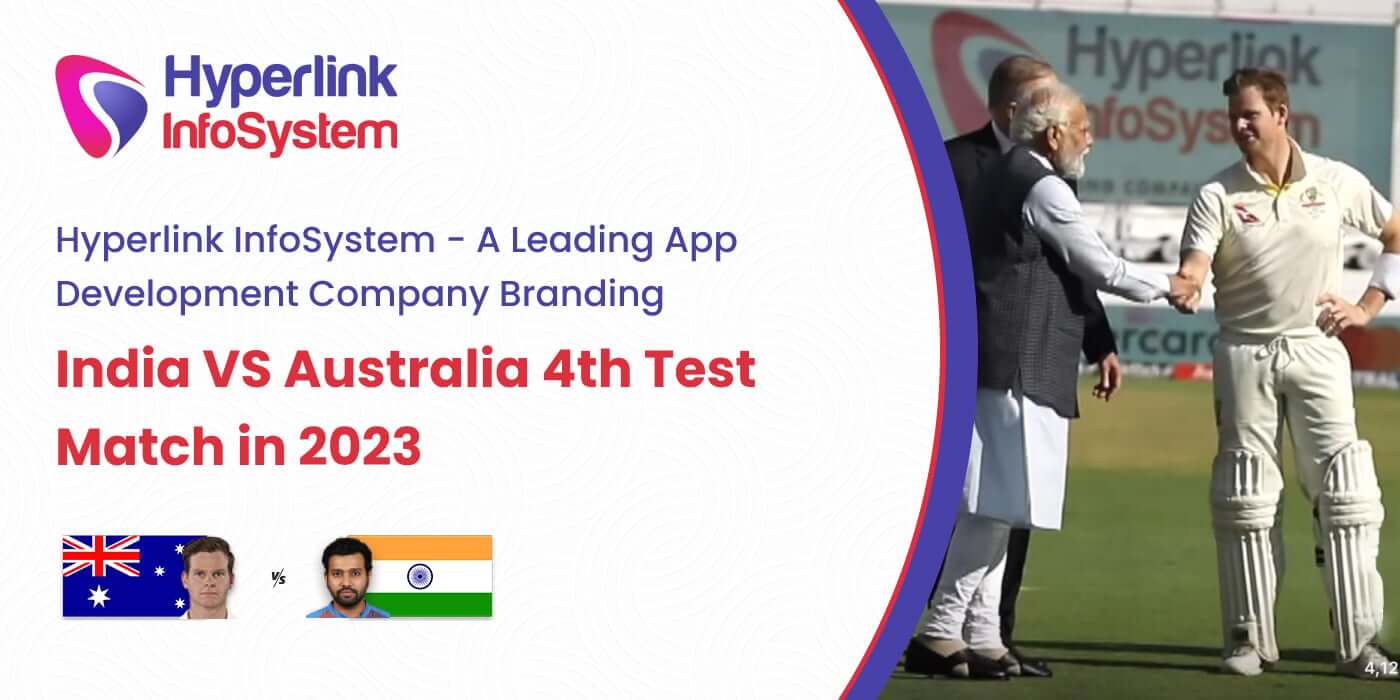 hyperlink infosystem branding india vs australia test match in 2023