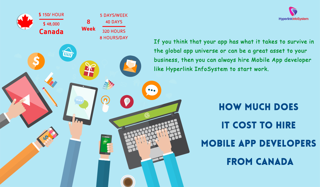 how much does it cost to hire mobile app developers from canada