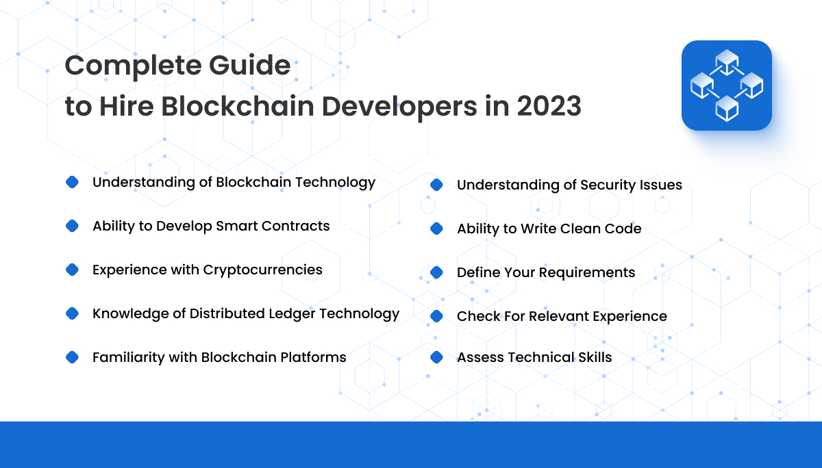 guide to hire blockchain developers in 2023