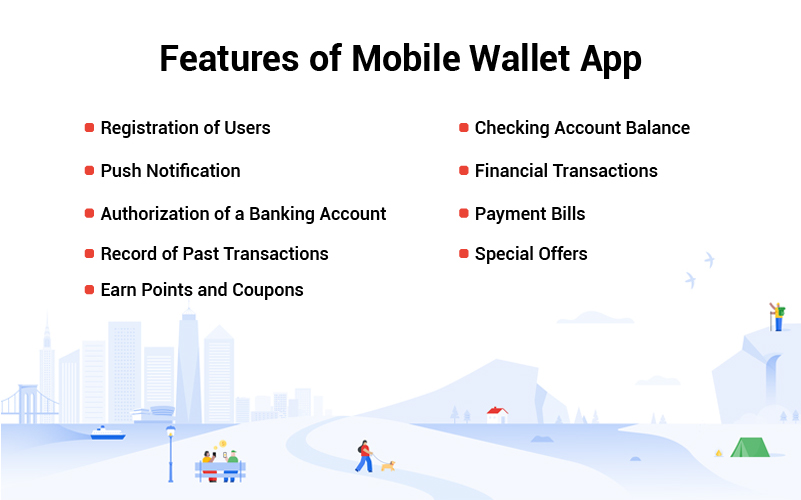 features of mobile wallet app