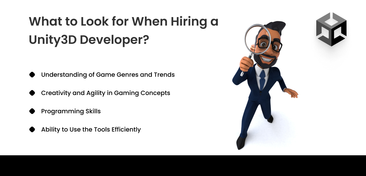 what to look for when hiring a unity3d developer