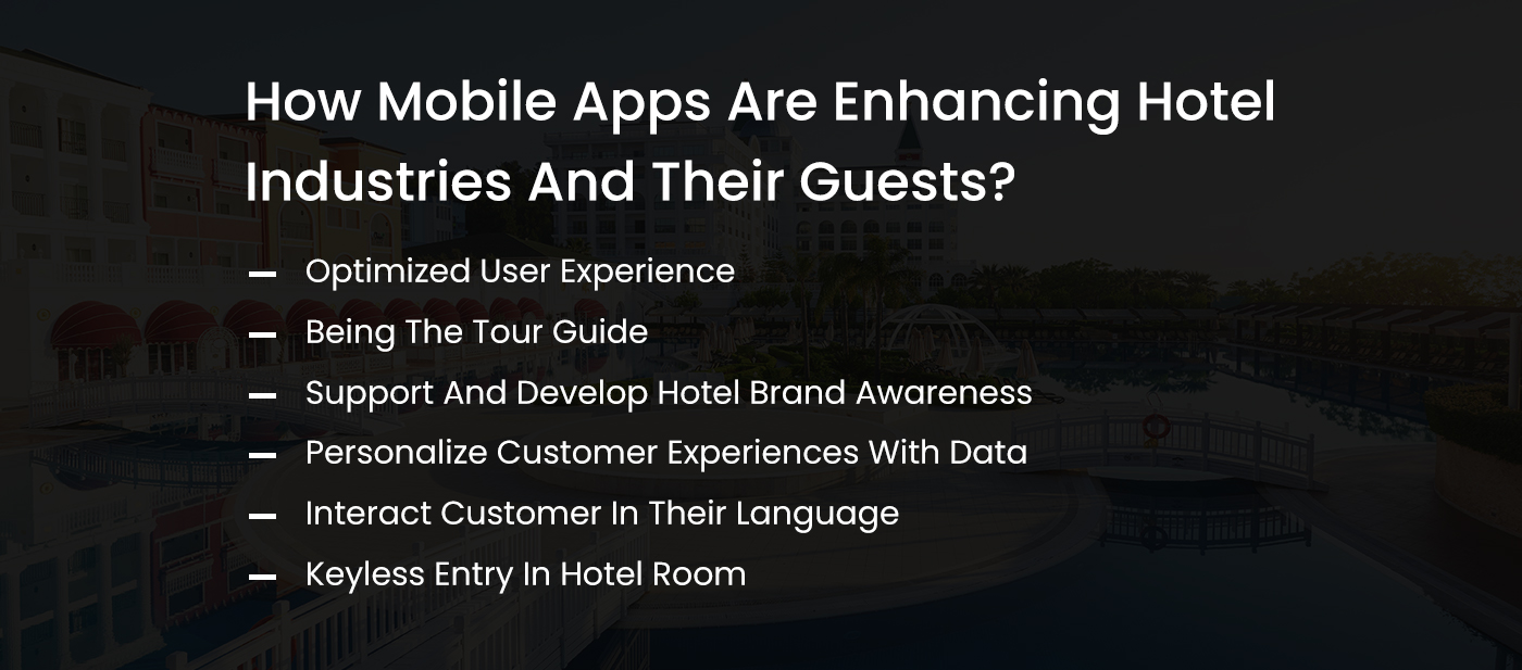 how mobile apps enhancing hotel industries