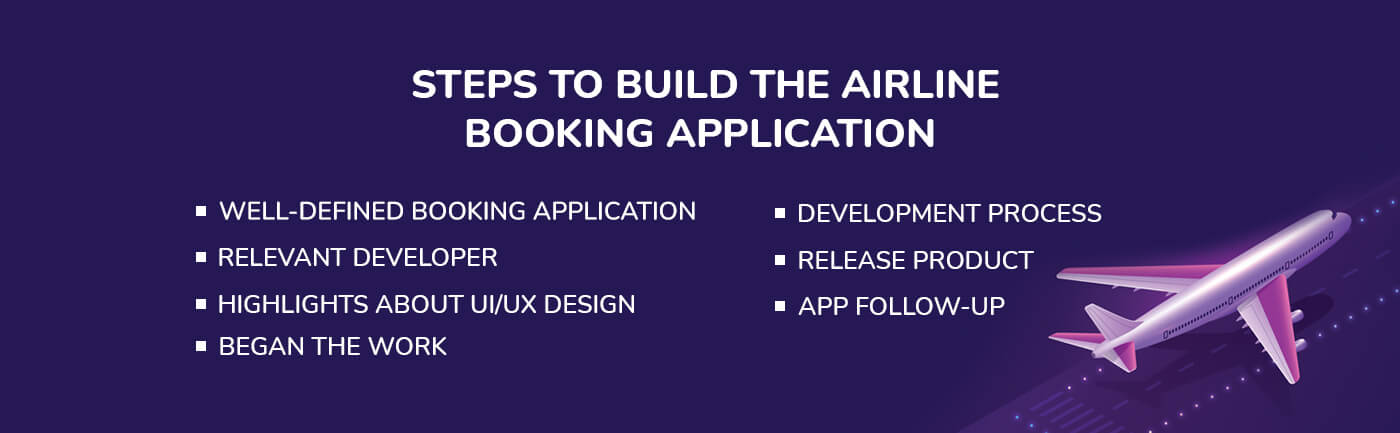 steps to build the airline mobile app