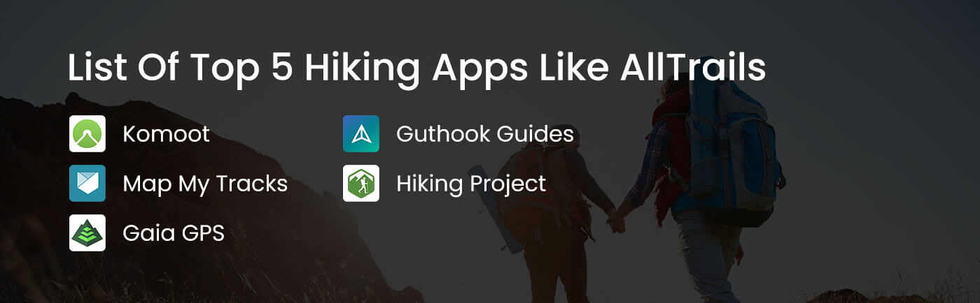 top 5 hiking apps like allTrails